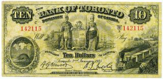Canada - 10 Dollars 1935.  Ps692a,  Vf,  (cnd005)