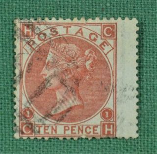 Gb Stamp Victoria 1867 - 1880 10d Red Brown Sg 112 (l17)
