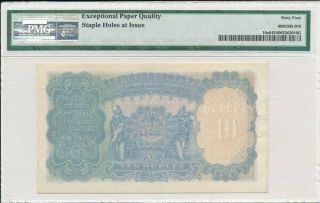 Reserve Bank India 10 Rupees ND (1937) George VI PMG 64EPQ 2