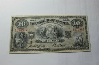 1935 Bank Of Nova Scotia $10 dollars chartered banknote VF 3