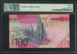 Scotland,  Clydesdale Bank Plc,  P229M,  2009,  100 Pounds,  PMG 66EPQ 2