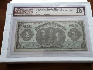 1911 $1 Dominion Of Canada