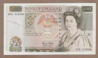 Great Britain: 50 Pounds Banknote,  (unc),  P - 381b,  1988 - 91,