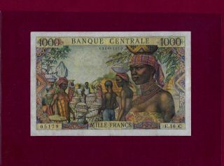 Equatorial African States 1000 Francs Nd 1963 P - 5 Vf,  Rare Congo