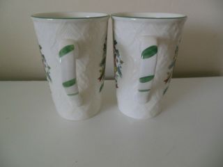Mikasa FESTIVE SPIRIT 2 Cappuccino Mugs English Countryside Latte 4 3/4 