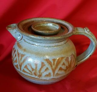 Signed Blaisdell Hand Crafted Studio Art Pottery Tea Or Coffee Pot