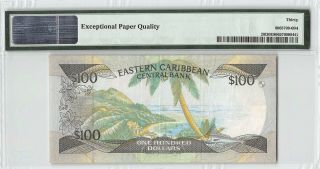 East Caribbean States / St.  Lucia ND (1986 - 88) P - 20l PMG Very Fine 30 EPQ $100 2