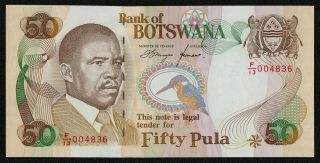 Botswana (p19a) 50 Pula Nd (1997) Unc
