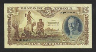 Angola - Portugal - 5 Angolares - 1947 - Nº.  24ghr 088848 - Pick.  77a - A Unc