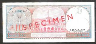 Suriname 1982 10 gulden Banknote SPECIMEN Pick 126 @@ RARE @@ 2