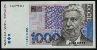 Croatia (p35a) 1000 Kuna 1993 Unc