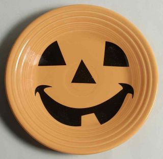 Homer Laughlin Fiesta Happy Pumpkin (tangerine) Luncheon Plate 8246251