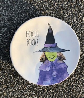 Rae Dunn Halloween Hocus Pocus Dinner 11 " Plate (s) Rare