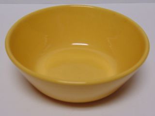 Antique Old Vintage 1930s Bauer Yellow 7 " Coupe Soup Bowl American Modern