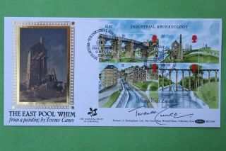 1989 The East Pool Whim Fdc - Painting By Terence Cuneo - Signed Bt Terence Cuneo