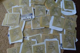 Joblot Of 764 Post Office Horizon Labels Gold And White