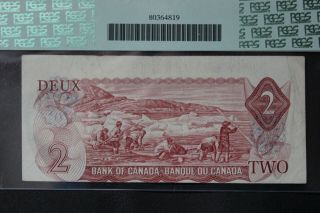 Error 1974 Bank Of Canada $2 Two Dollar Bc - 47aa - I Printed Out Of Register