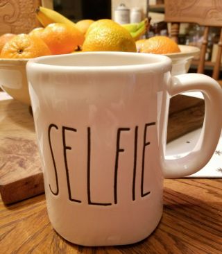 Rae Dunn Selfie M Stamped Mug