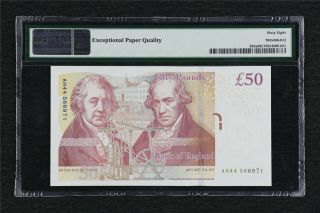 2010 Great Britain Bank of England 50 Pounds Pick 393a PMG 68 EPQ Gem UNC 2