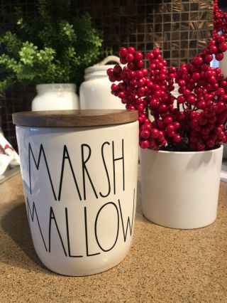 Rae Dunn Marshmallow Canister See Photos: Sugar Canister With Vinyl