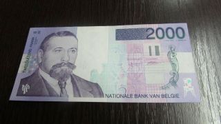 Belgium 2000 Francs Aunc