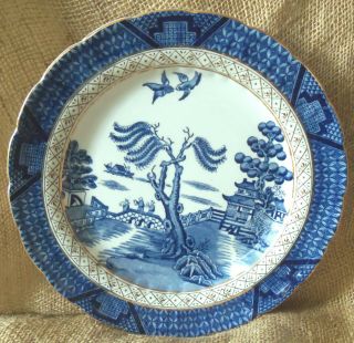 Booths Silicon China Real Old Willow Pattern Plate 9 1/2 "