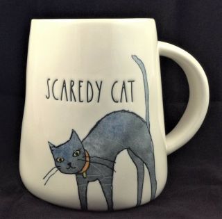Rae Dunn By Magenta Scaredy Cat Halloween Mug 2019