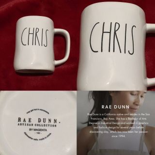 Rae Dunn Chris Mug Farmhouse Coffee Tea