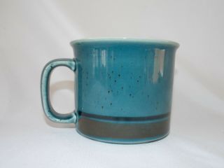Arabia of Finland Meri Mug Cup Hand Crafted Teal Blue Brown Dark Blue Speckled 2