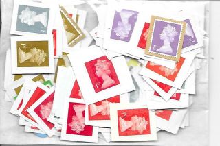 100 Unfranked First Class Stamps On Paper 1