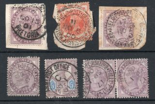 Queen Victoria Abroad Selection Of 6 With S.  Africa Army Field Post Office