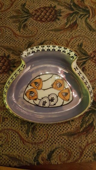 Vintage Meito China Hand Painted Japan Arts And Crafts Rose Bowl