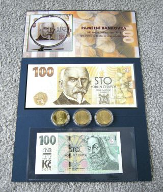 100 Korun 2019 Alois Rašín - First Czech Commemorative Banknote,  Unc
