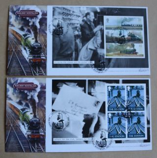 Letters By Night 2004 Set Of 4 Bradbury Booklet Pane Fdc 