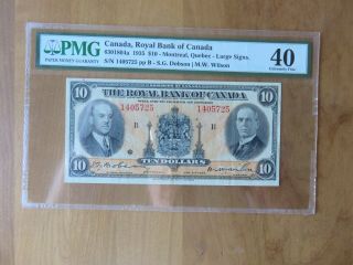 1935 Royal Bank Of Canada $10 Ten Dollars 630 - 18 - 04a Pmg 40
