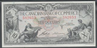 1935 Canadian Bank Of Commerce 10 Dollars Bank Note