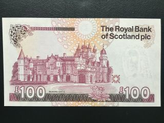 The Royal Bank of Scotland 2007 £100 One Hundred Pounds Banknote UNC A2 915035 2