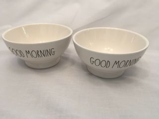 Rae Dunn “good Morning " Cereal Bowls Ivory