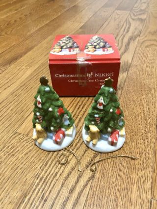 Christmastime Nikko Christmas Tree Ornament Set Of 2 2