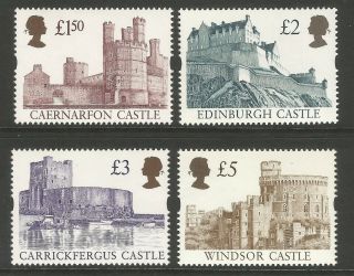 1997 Castles High Values Definitive Set Unmounted Sg1993 - Sg1996