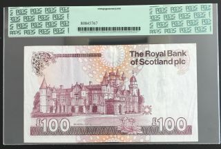 Scotland,  Royal Bank of Scotland 100 pounds 30.  3.  1999 PCGS VF30 2