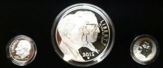 2015 Us March Of Dimes Special Silver Set.  W/ Box And