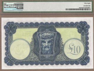IRELAND - REPUBLIC: 10 Pounds Banknote,  (AU PMG58),  P - 59d,  06.  12.  1960, 2