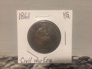 1861 Seated Liberty Half Dollar - Civil War Era