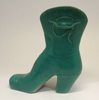 Vintage Art Pottery Boot Vase Texas Pottery Company Shoe