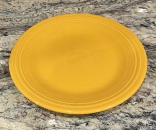 Fiesta Homer Laughlin Hlc Marigold Dinner Plate 10 5/8”d Ex Cond Gently