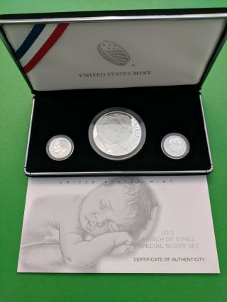 2015 Us March Of Dimes Special Silver Coin Set