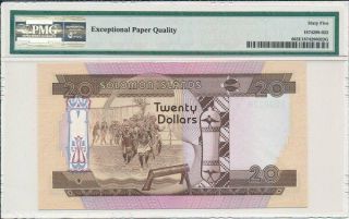 Monetary Authority Solomon Islands $20 ND (1981) Prefix A/1 PMG 65EPQ 2