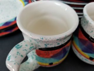 (2) Only Treasure Craft Paradise Mugs Cups Southwest Motif 3