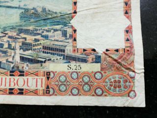 Djibouti Africa Somalia 5000 Francs Banknote FRENCH AFARS & ISSAS 1969 billet 3